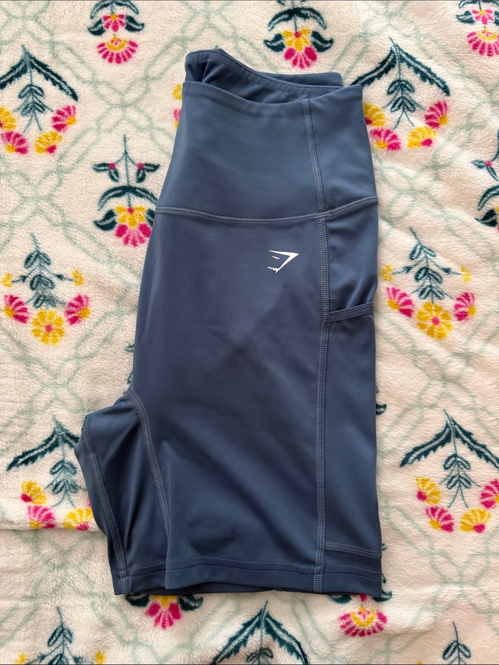 Gymshark Navy High-Rise Performance Bike Shorts
